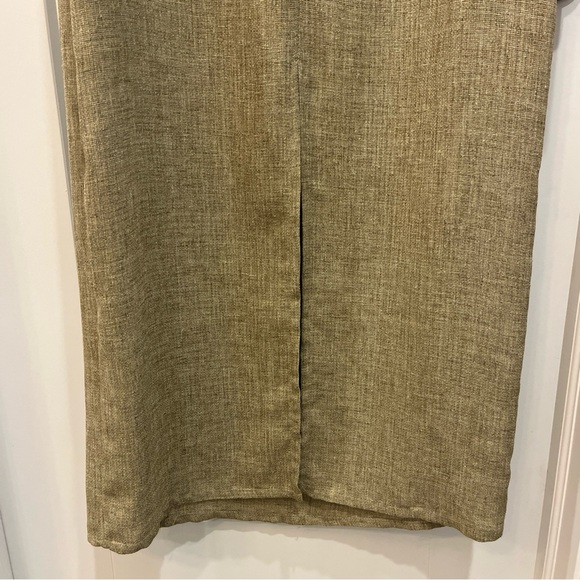 Joseph Ribkoff Women’s Sleeveless Dress Tan Layered Front Long Maxi Size 14 - Picture 8 of 10